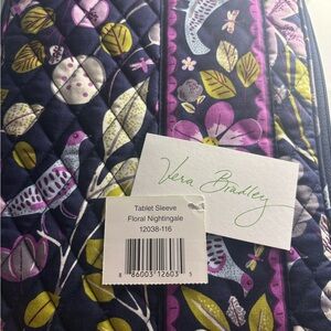 Vera Bradley Nightingale Tablet Sleeve in Blue and Purple
